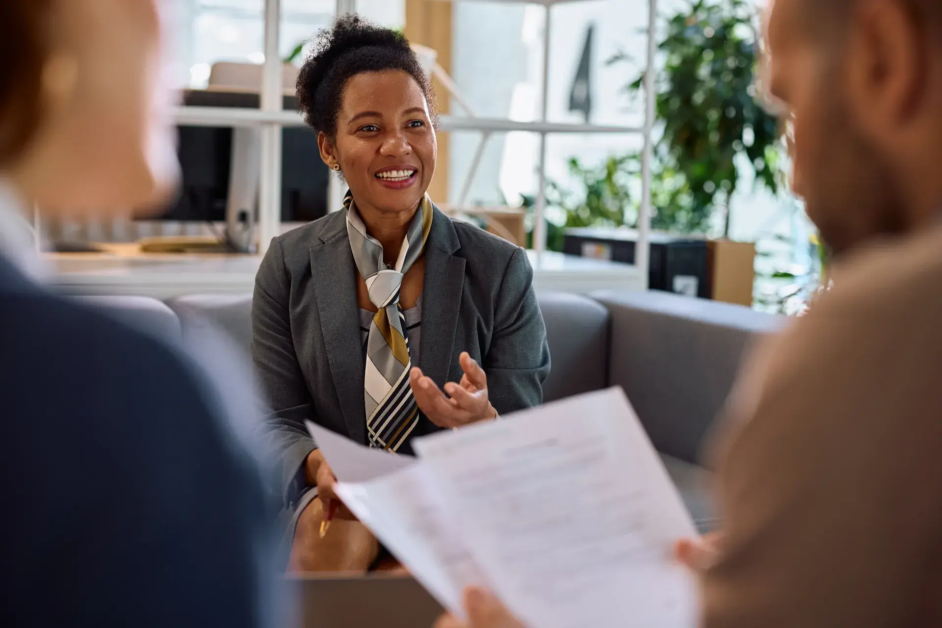 Treba candidate in a structured interview — UK-standards vetting in Nairobi