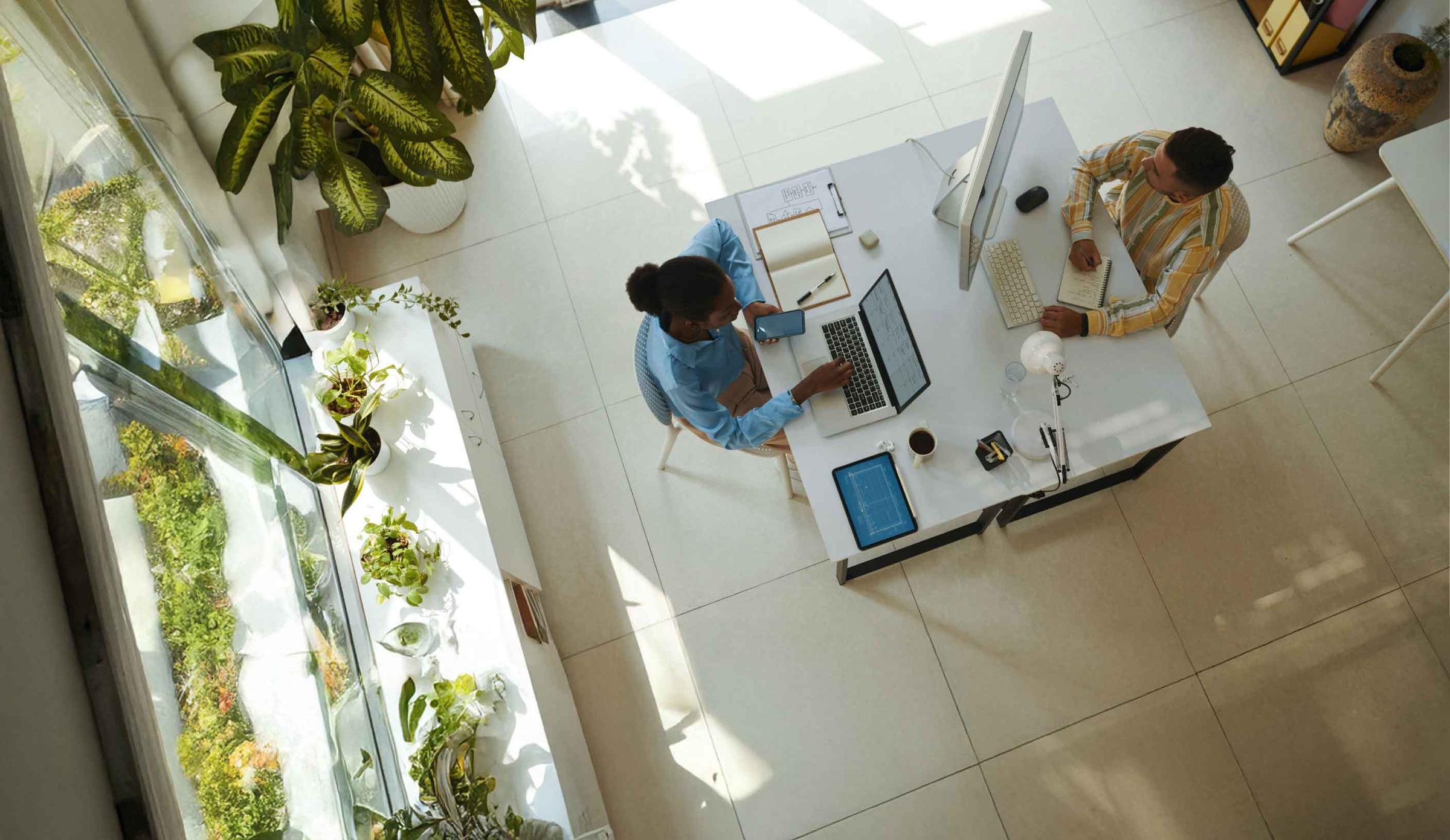 Treba's dedicated Westlands office — audit-ready facility with biometric access, CCTV, and clean-desk floor