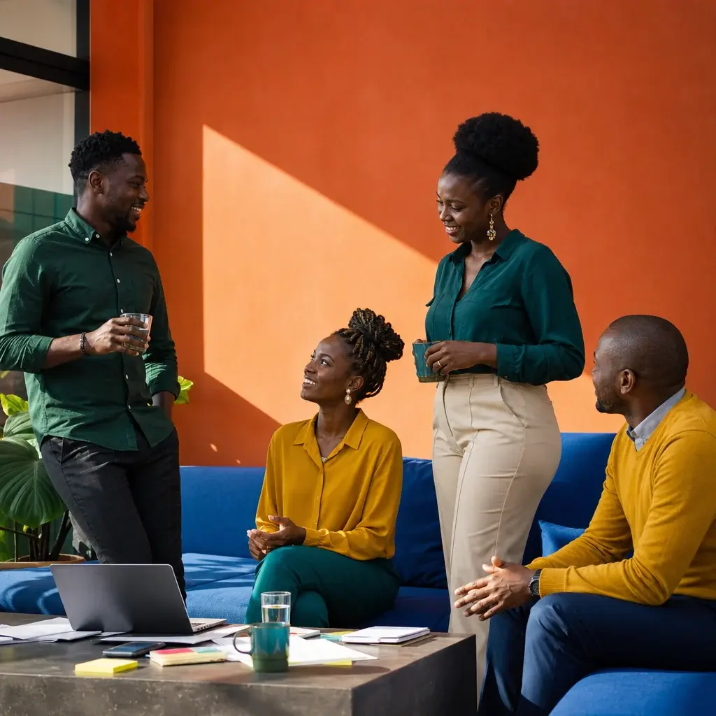 Treba delivery team collaborating in a Nairobi office — the operations talent Treba embeds into your workflow